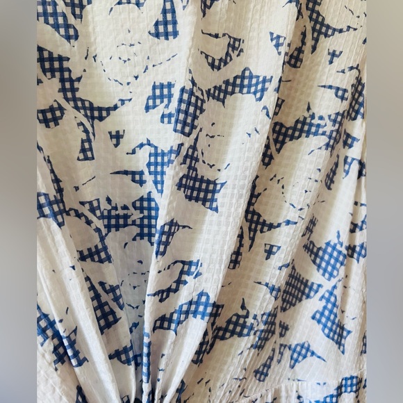 New Vineyard Vines Kentucky Derby Floral gingham side tie dress 00 - Picture 2 of 3